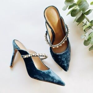 Sam Edelman Hyland Pointed Toe Mule in Sapphire